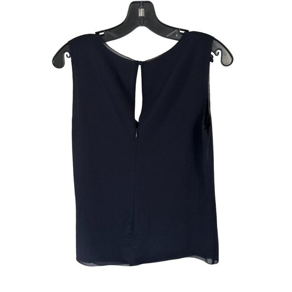 REISS Top Blouse Black Camisole Lined Size 6 - Picture 6 of 9